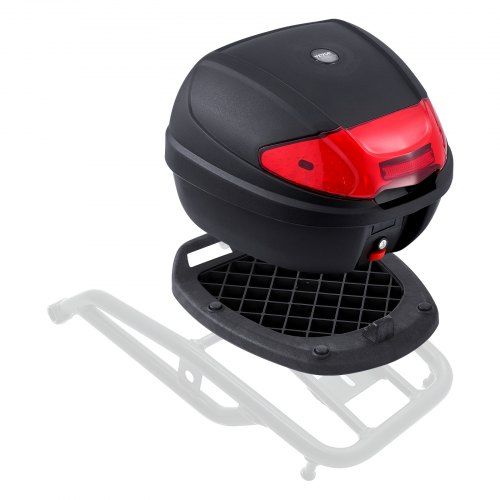 38 L motorfiets topkoffer – waterdicht, schokbestendig en reflecterend voor een veilige rit