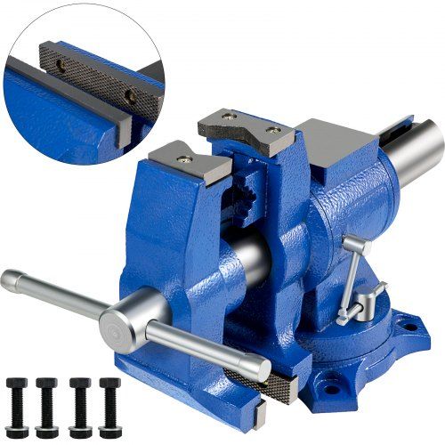 Multifunctionele 132 mm bankschroef met 360° rotatie – krachtig, nauwkeurig en duurzaam