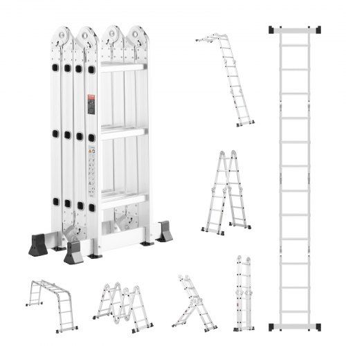 7‑in‑1 multifunctionele ladder – veelzijdig, stevig en lichtgewicht voor elke klus