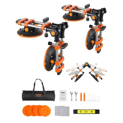 Granieten Naadzetter 2‑pack met 152 mm zuignappen – precisie en kracht voor tegels en marmer