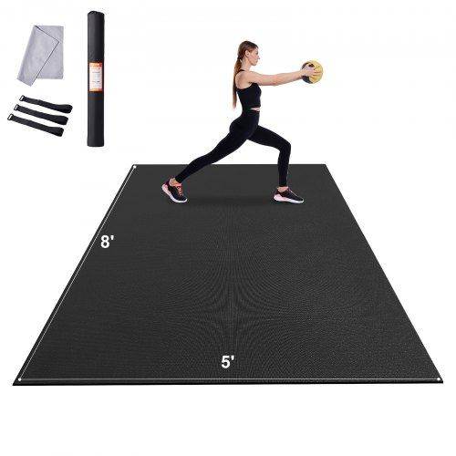 Antislip yogamat 8 × 5 ft – Dikke, duurzame trainingsmat voor thuisgym