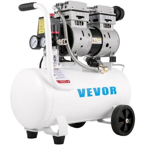 Olievrije Fluisterstille Luchtcompressor 750 W – De Ideale Metgezel voor Thuisreparaties