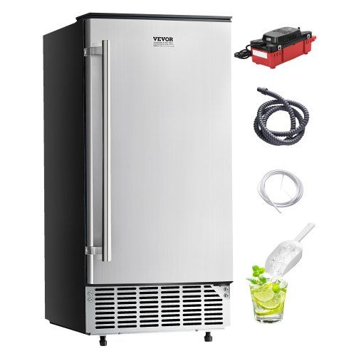 Onderbouw-ijsmachine voor 36 kg ijs per dag – Perfect voor feesten en het dagelijkse gemak