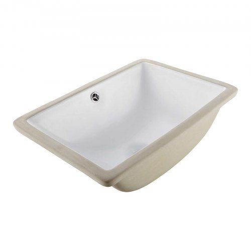 Compact onderbouwwastafel van 46 × 33 cm – ideaal voor kleine badkamers