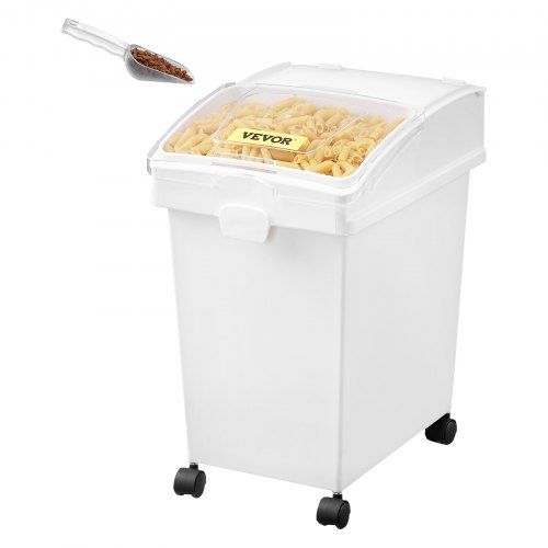 Handige opbergboxen op wielen voor bulkingrediënten – 3‑stuks set van 25 L