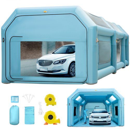 Opblaasbare Spuitcabine 8×4×3 m: Ruime en Flexibele Werkplek voor Auto‑schilderen en Outdoor‑projecten