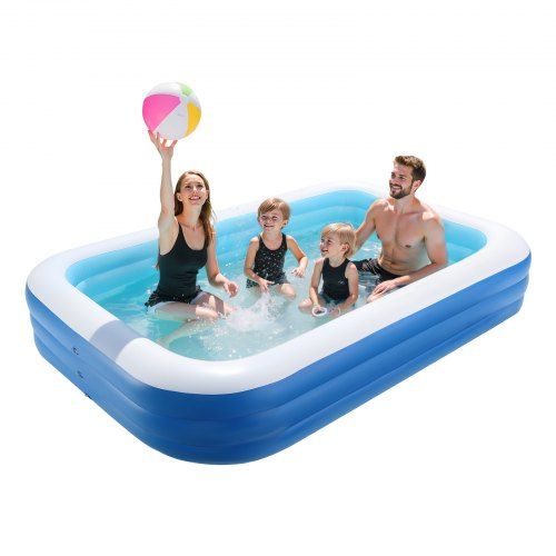 Groot Opblaasbaar Familiezwembad – Comfort en Veiligheid voor de Zomer