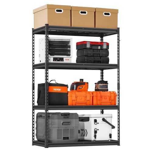 Veelzijdig 4‑lagen garage‑ en magazijnrek met 1089 kg draagvermogen