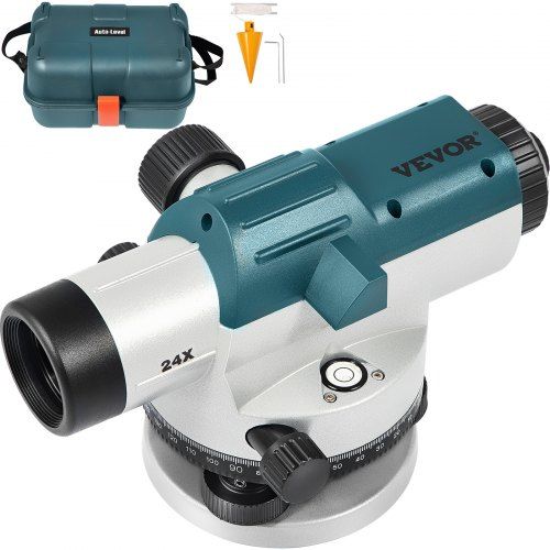Automatisch optisch waterpas 24X – Precisie en robuustheid voor elke bouwwerkplaats