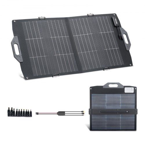 Compact 100 W Opvouwbaar Zonnepaneel voor Kamperen, Wandelen en Noodgevallen
