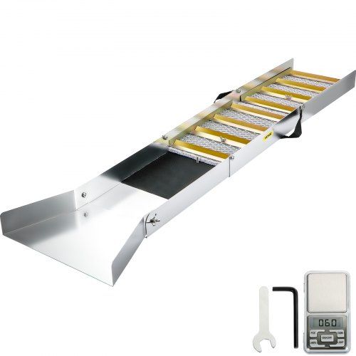 Opvouwbare aluminium legeringsluice voor goudzoekers: compact, lichtgewicht en efficiënt