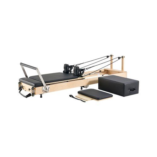 Opvouwbare Pilates Reformer van massief esdoorn – Complete thuisstudio in één toestel