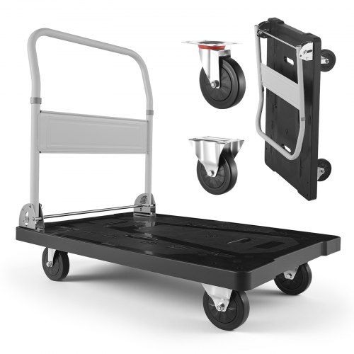 Opvouwbare Platformwagen 300 kg – Ruimtebesparende Transportoplossing voor Huis en Werk