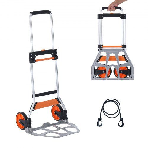 Opvouwbare steekwagen 125 kg – compacte transportpartner voor thuis en werk