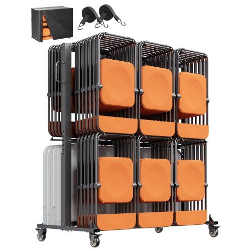 Opvouwbare stoelstandaard voor 84 stoelen – krachtig, ruimtebesparend en makkelijk te monteren