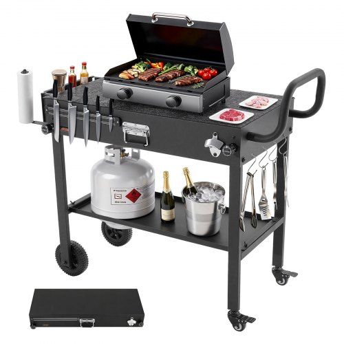Outdoor grillwagen 787 × 432 mm: de ideale grilltafel voor jouw picknickkeuken