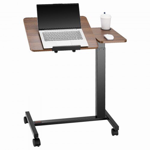 Mobiele overbedtafel met verstelbaar bureaublad – flexibel werken en lezen in bed