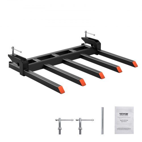 Krachtige 48‑inch puinvork voor tractorbakken – 1200 kg draagvermogen