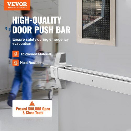 Heavy Duty paniekstang voor nooduitgang – robuuste beveiliging voor 28‑41 inch deuren