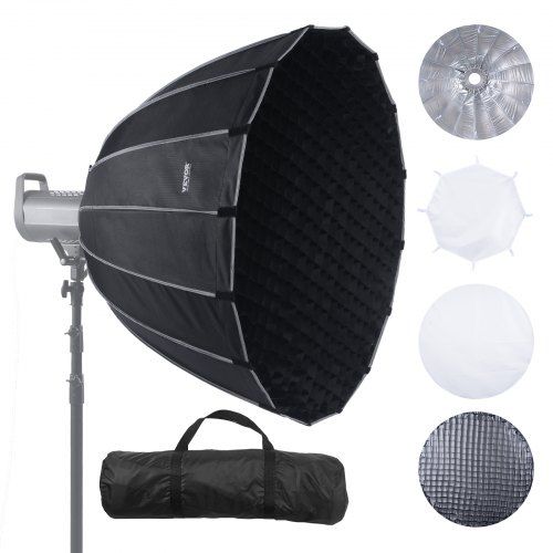 Parabolische Softbox 880 mm: Flexibel licht voor portret‑ en video‑opnames