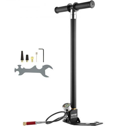Handpomp met 4-traps compressie en olie‑vochtfilter – de veelzijdige oplossing voor luchtgeweren, paintball en meer