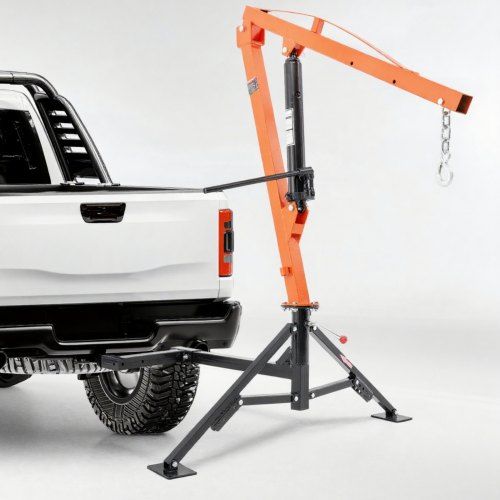 Pick‑up kraan met 450 kg capaciteit, 360° draaibaar – de veelzijdige hijslader voor bouw, bosbouw en fabriek