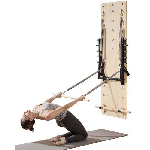 Pilates Reformer Aan De Muur – Flexibel Trainingsapparaat Voor Thuis en Studio