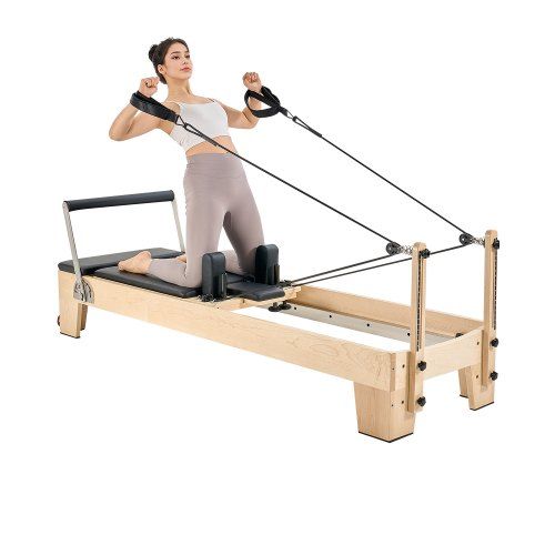 Pilates Reformer van Massief Esdoorn – Complete Home Gym voor Krachtige Core Training