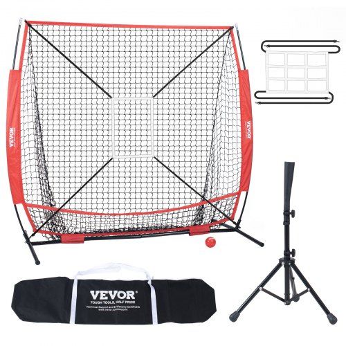 Compact honkbal‑ en softbal‑trainingsnet voor thuis en buitenshuis