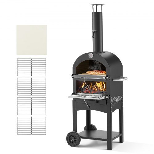 12‑inch pellet pizzaoven voor buiten – Krachtig, mobiel en veelzijdig