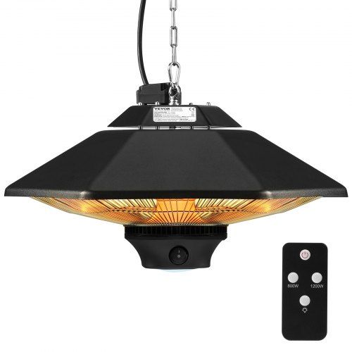 Infraroodplafondverwarmer 2000 W met afstandsbediening en LED – Snel, veilig en mobiel