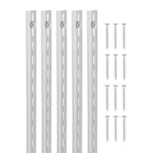 Verstelbare stalen plankpilasters (6 stuks, 923 mm) – Flexibele opbergoplossing voor elk interieur