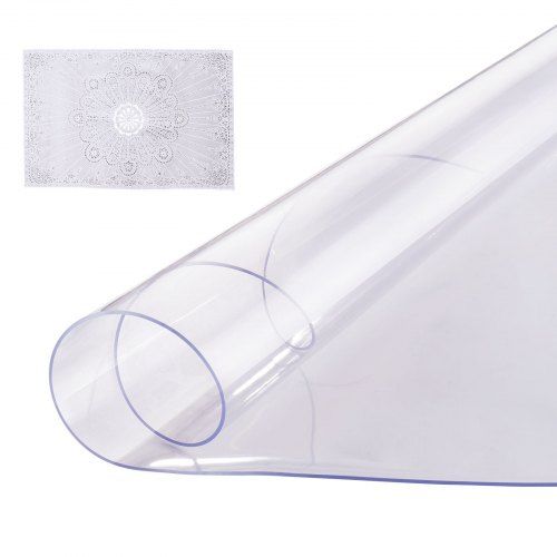 Transparante PVC tafelbeschermer 48×48 inch – Duurzame bescherming voor elk oppervlak