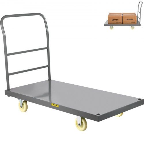 Robuuste platformwagen met 2000 lb draagvermogen – ideaal voor zware klussen