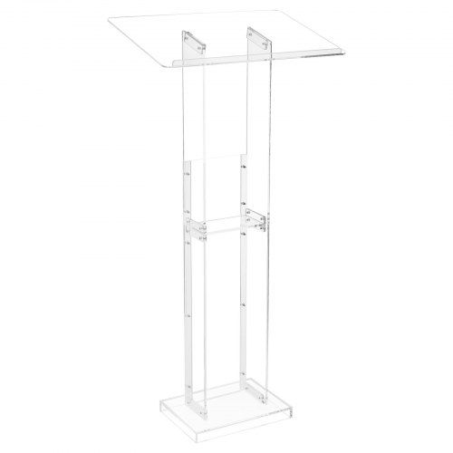 Podiumstandaard Lectern van Acryl – Draagbaar Laptopbureau voor Presentaties en Evenementen