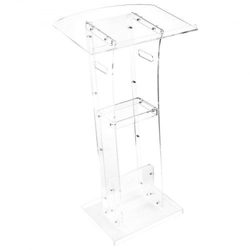 Acryl Podiumstandaard 109 cm – Draagbaar Lectern voor Klaslokalen, Evenementen en Thuiskantoor