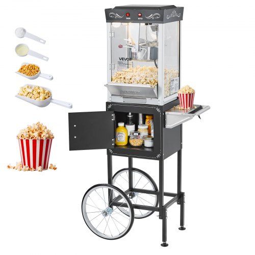 800 W commerciële popcornmachine – 48 kopjes per batch voor thuis‑ en feestevenementen