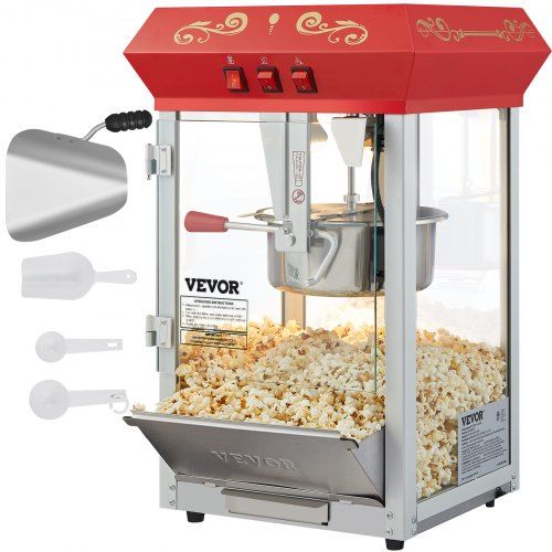 Krachtige 850W Popcornmachine voor thuis en evenementen – Grote porties en eenvoudig onderhoud