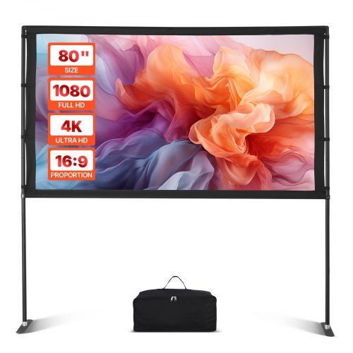 Optimale draagbare 80‑inch projectiescherm voor binnen en buiten: alles wat je moet weten
