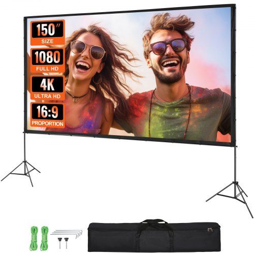 150‑inch draagbaar projectiescherm voor thuis‑ en buitenbioscoop