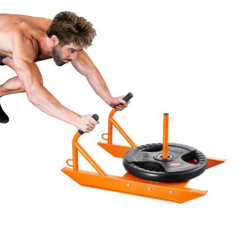 Alles over de veelzijdige Pull‑Sled voor explosieve krachttraining (oranje, 227 kg draagvermogen)