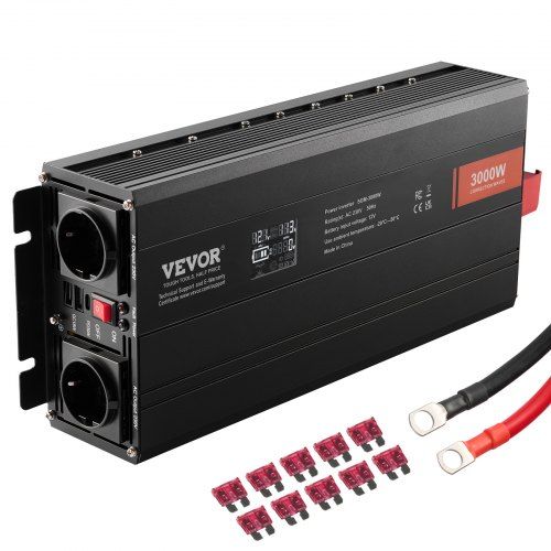 3000W Modified Sinusomvormer voor Auto en Camping: Flexibel, Veilig en Krachtig