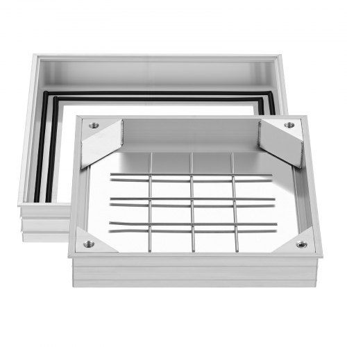Onzichtbare putdeksel met aluminium frame – Naadloze oplossing voor terrassen en tuinpaden