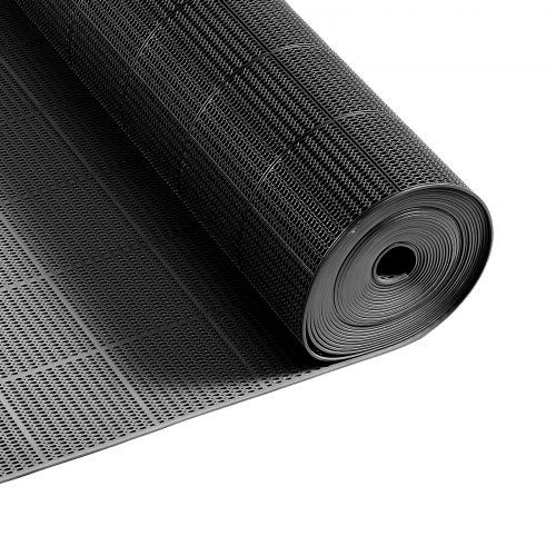 Grijze PVC‑afvoermat 0,9 m × 5 m – Veilig en droog in elke natte ruimte