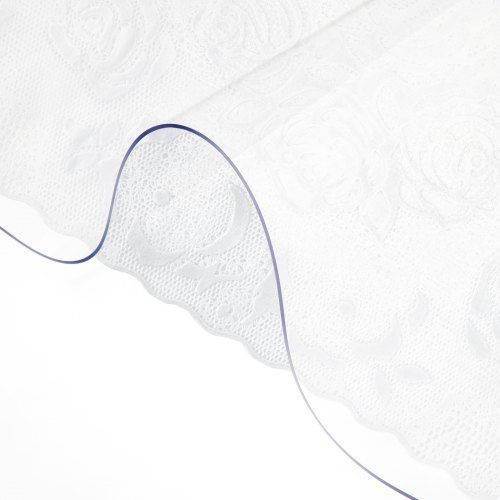 Transparante PVC‑tafelbeschermer 106 × 198 cm – waterdicht, hittebestendig en op maat te knippen