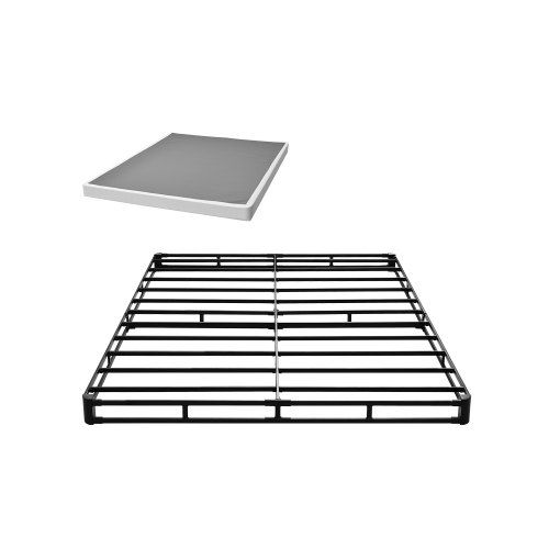 Queensize boxspringbedframe met wasbare stoffen hoes – robuust, makkelijk te monteren en veelzijdig