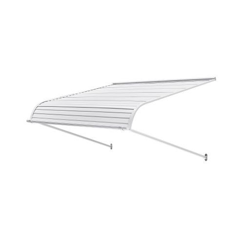 Stevige aluminium deurluifel 122 × 107 cm – Bescherming tegen zon, regen en sneeuw