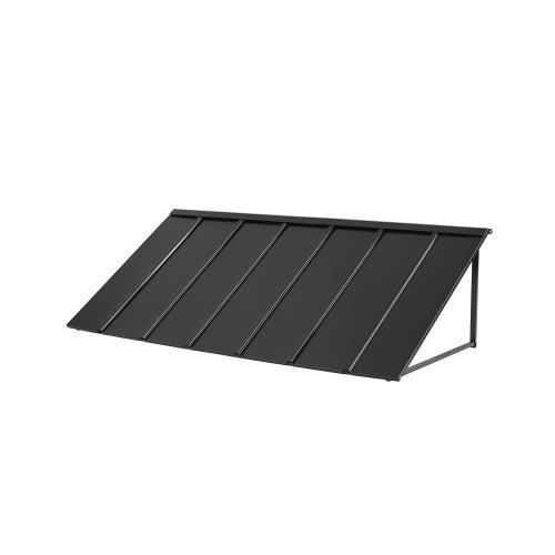 Stevige metalen deurluifel 203 × 91 cm: optimale bescherming tegen zon, regen en sneeuw
