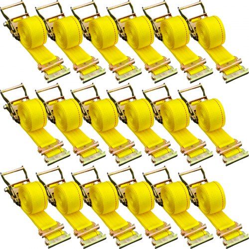 Ratelriem Set van 18 – Sterke Polyester Spanbanden voor E‑Rail en Aanhanger