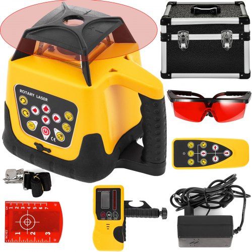 Roterende laserwaterpas met 360° scannen – precisie voor bouw en doe‑het‑zelf